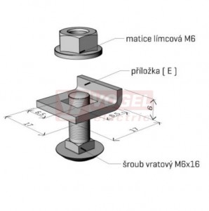 Spojka žlabu SVM 1 "ŽZ" žárový zinek - pro víka - M2 (ARK - 223085)