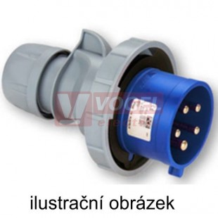 Vidlice 5P  16A 400V IP44 6h PCE 015-6TT, Turbo Twist bezšroubová, přímá