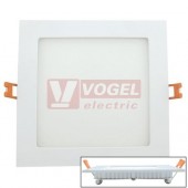 Svítidlo LED podhledové 15W 220-240V (Toro S15), čtvercové, 1050 lumen, 2700K, otvor 158x158mm, rozměr 172x172mm, v=25mm, vč.napájecího driveru (412.014.33.0)