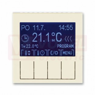 3292H-A10301 17 Termostat univerzální programovatelný (ovládací jednotka); slonová kost/bílá - Levit, Levit M