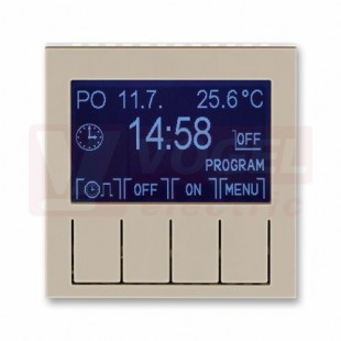 3292H-A20301 18 Hodiny spínací programovatelné (ovládací jednotka); macchiato/bílá - Levit, Levit M