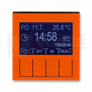 3292H-A20301 66 Hodiny spínací programovatelné (ovládací jednotka); oranžová/kouř. černá - Levit, Levit M