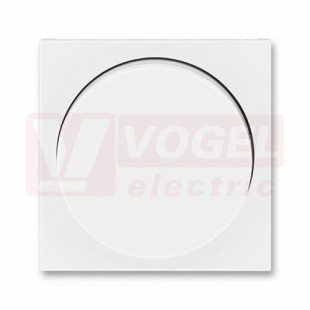 3294H-A00123 01 Kryt stmívače s otočným ovladačem, s upevňovací maticí; bílá/ledová bílá - Levit, Levit M