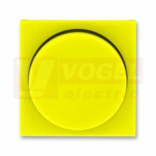3294H-A00123 64 Kryt stmívače s otočným ovladačem, s upevňovací maticí; žlutá/kouřová černá - Levit, Levit M