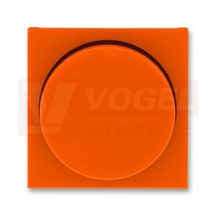 3294H-A00123 66 Kryt stmívače s otočným ovladačem, s upevňovací maticí; oranžová/kouř. černá - Levit, Levit M