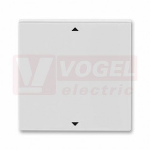 3299H-A00110 16 Kryt spínače žaluziového Busch-Jalousiecontrol II, s krátkocest. ovl.; šedá/bílá - Levit, Levit M