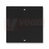 3299H-A00110 63 Kryt spínače žaluziového Busch-Jalousiecontrol II, s krátkocest. ovl.; onyx/kouřová černá - Levit, Levit M