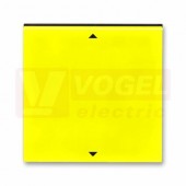 3299H-A00110 64 Kryt spínače žaluziového Busch-Jalousiecontrol II, s krátkocest. ovl.; žlutá/kouřová černá - Levit, Levit M