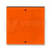 3299H-A00110 66 Kryt spínače žaluziového Busch-Jalousiecontrol II, s krátkocest. ovl.; oranžová/kouř. černá - Levit, Levit M