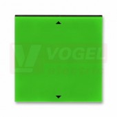 3299H-A00110 67 Kryt spínače žaluziového Busch-Jalousiecontrol II, s krátkocest. ovl.; zelená/kouř. černá - Levit, Levit M