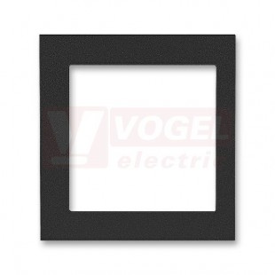 3901H-A00255 63 Kryt rámečku s otvorem 55x55, krajní; onyx - Levit, Levit M