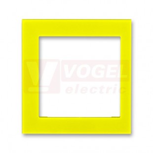 3901H-A00255 64 Kryt rámečku s otvorem 55x55, krajní; žlutá - Levit, Levit M