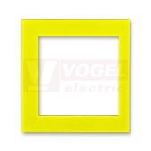 3901H-A00255 64 Kryt rámečku s otvorem 55x55, krajní; žlutá - Levit, Levit M