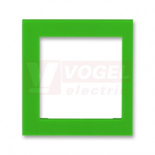 3901H-A00255 67 Kryt rámečku s otvorem 55x55, krajní; zelená - Levit, Levit M