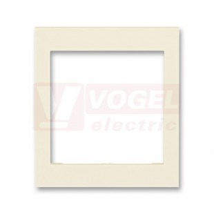 3901H-A00355 17 Kryt rámečku s otvorem 55x55, střední; slonová kost - Levit, Levit M