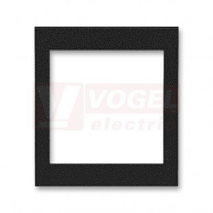 3901H-A00355 63 Kryt rámečku s otvorem 55x55, střední; onyx - Levit, Levit M