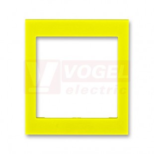 3901H-A00355 64 Kryt rámečku s otvorem 55x55, střední; žlutá - Levit, Levit M