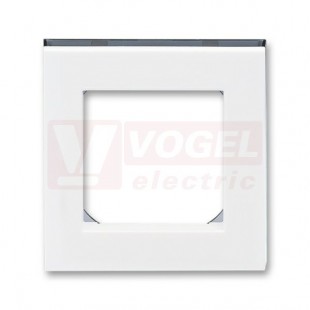 3901H-A05010 62 Rámeček jednonásobný; bílá/kouřová černá - Levit, Levit M