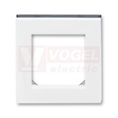 3901H-A05010 62 Rámeček jednonásobný; bílá/kouřová černá - Levit, Levit M