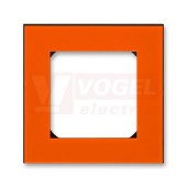 3901H-A05010 66 Rámeček jednonásobný; oranžová/kouř. černá - Levit, Levit M