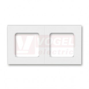 3901H-A05020 01 Rámeček dvojnásobný, pro vodorovnou i svislou montáž; bílá/ledová bílá - Levit, Levit M