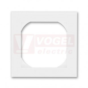 3901H-A05510 03 Rámeček jednonásobný s otvorem 55x55; bílá/bílá - Levit, Levit M