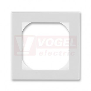 3901H-A05510 16 Rámeček jednonásobný s otvorem 55x55; šedá/bílá - Levit, Levit M