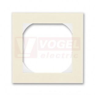 3901H-A05510 17 Rámeček jednonásobný s otvorem 55x55; slonová kost/bílá - Levit, Levit M