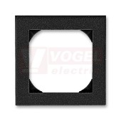 3901H-A05510 63 Rámeček jednonásobný s otvorem 55x55; onyx/kouřová černá - Levit, Levit M