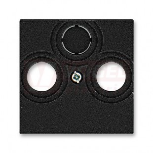 5011H-A00300 63 Kryt zásuvky televizní, rozhlasové (a satelitní); onyx - Levit, Levit M
