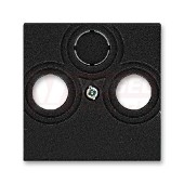 5011H-A00300 63 Kryt zásuvky televizní, rozhlasové (a satelitní); onyx - Levit, Levit M