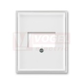 5014E-A00040 01 Kryt zásuvky komunikační přímé (pro HDMI, USB, VGA, USB nabíječku); bílá/ledová bílá - Element, Time (Arbo)