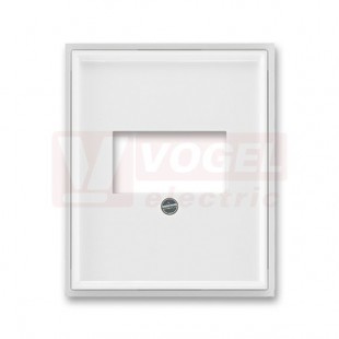 5014E-A00040 03 Kryt zásuvky komunikační přímé (pro HDMI, USB, VGA, USB nabíječku); bílá/bílá - Element, Time (Arbo)
