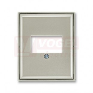 5014E-A00040 32 Kryt zásuvky komunikační přímé (pro HDMI, USB, VGA, USB nabíječku); starostříbrná - Element, Time (Arbo)