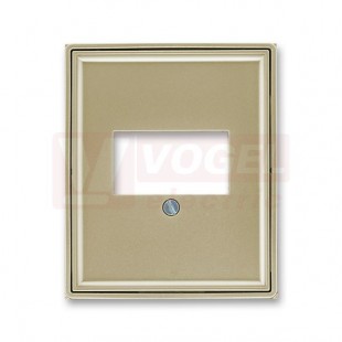 5014E-A00040 33 Kryt zásuvky komunikační přímé (pro HDMI, USB, VGA, USB nabíječku); šampaňská - Element, Time (Arbo)