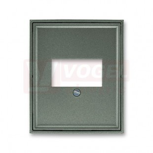 5014E-A00040 34 Kryt zásuvky komunikační přímé (pro HDMI, USB, VGA, USB nabíječku); antracitová - Element, Time (Arbo)