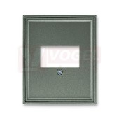 5014E-A00040 34 Kryt zásuvky komunikační přímé (pro HDMI, USB, VGA, USB nabíječku); antracitová - Element, Time (Arbo)