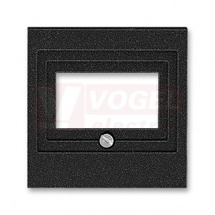 5014H-A00040 63 Kryt zásuvky reproduktorové, komunikační přímé nebo přístroje USB; onyx - Levit, Levit M