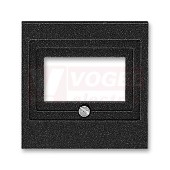 5014H-A00040 63 Kryt zásuvky reproduktorové, komunikační přímé nebo přístroje USB; onyx - Levit, Levit M