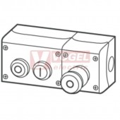M22-I1/2-M1-ASI Kompletní přístroj ASI (Skříňka pro povrch. montáž, ON/OFF (ON prosvětleno), tlač. nouz. zastavení) (107405)