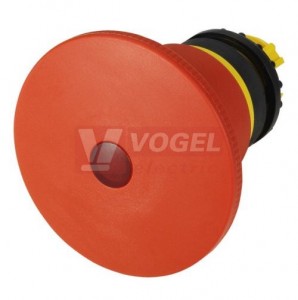 M22-PVLT45P Ovládací hlavice nouzového zastavení, otočná, prosvětlená, červená, 45mm (121460)