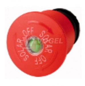 M22-SOL-PVT45P-MPI Ovládací hlavice nouzového zastavení, otočná, s mechanickou signalizací stavu (150672)