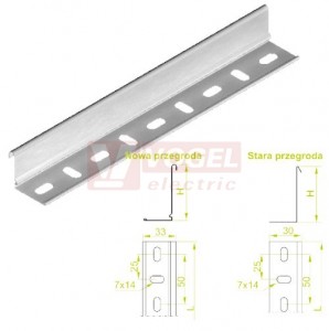 Přepážka do žlabu PGJ100/3N, tl.1,0mm (110409)