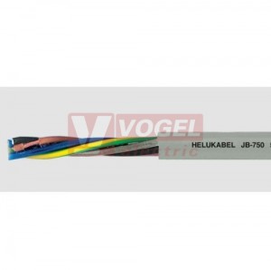 JB-750  4G 10mm2 kabel flexibilní, 450/750V, PVC šedý, barevné žíly se ze/žl (11130)