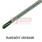 JZ-500 100G  0,5mm2 kabel flexibilní, PVC šedý, číslované žíly se ze/žl (10029)