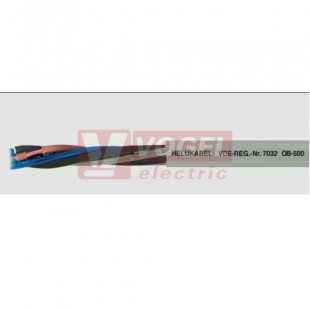 OB-500 3x 0,75mm2 kabel flexibilní, 300/500V, PVC šedý, barevné žíly bez ze/žl (11028)