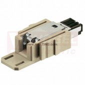 09454001100 Han -Modular RJ45, V, 4pin, Cat.5 100MHz, 10-100Mbit/s, polyamid (PA), RAL7032 (AWG24-22)