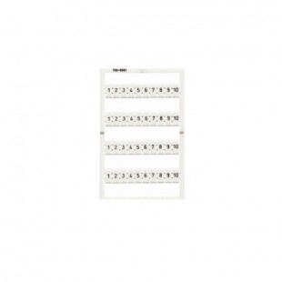 793-5502 systém označovací WMB s potiskem  1-10 (10x), šířka 5-5,2mm, (balení= 5 karet)