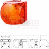 QDS - LED stále svítící/blikající, velikost 1, 24 VAC/VDC, oranžová (874161405)