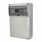 Rozvodnice zásuvková 16M IP65 1ř (AcquaCOMBI 3952), nástěnná, průhl.dvířka, všh 506x330x155mm,vč.svorkovnicí PE/N, s prostorem pro umístění zásuvek a ovládacích přístrojů